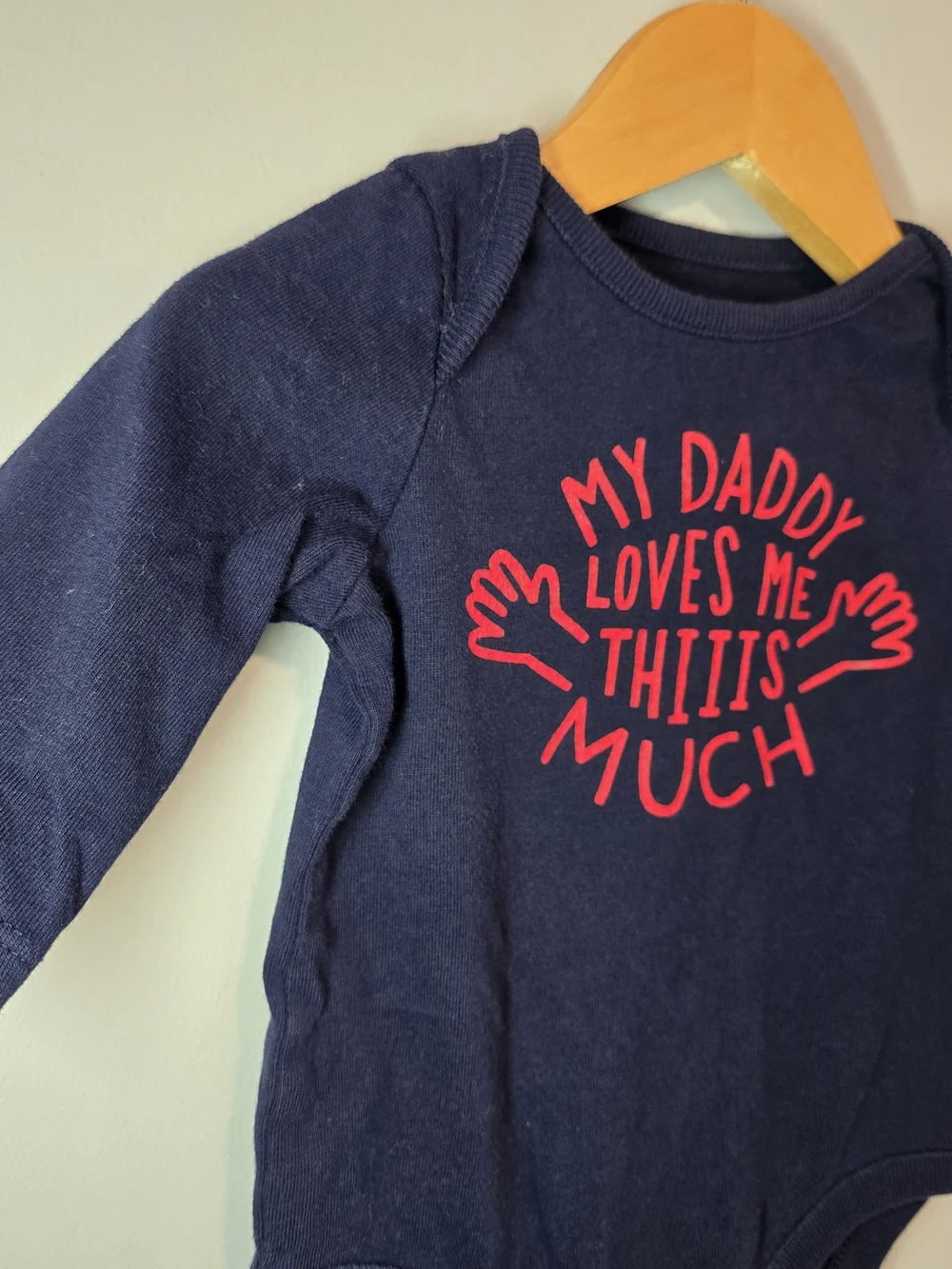 GAP Navy Long-Sleeve One-Piece Bodysuit with 